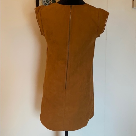 Love, Fire Brown Suede Dress size Medium - Picture 7 of 12